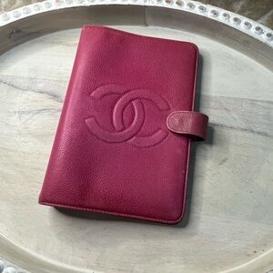 Chanel Pink Leather Planner/agenda MM